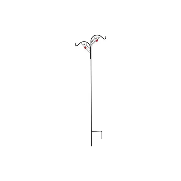 Panacea 84" Ladybug Double Offset Shepherd Hook