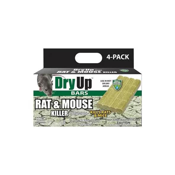 Harris 4lb Dry-Up Rat & Mouse Killer Bars