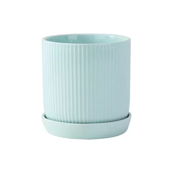 PHG 5"x5.5" Fluted Cylinder Planter Lavender 8/CS