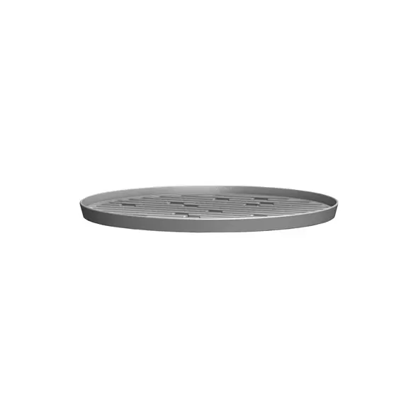 Bloem 6" Maze Deco Saucer Charcoal