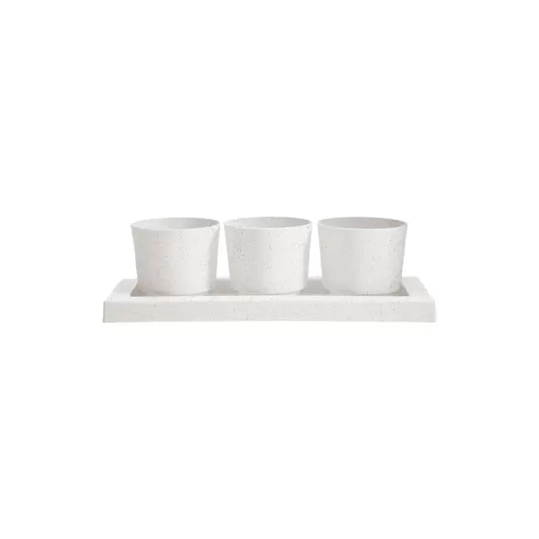 Bloem Trio Flight Planter Vanilla Bean