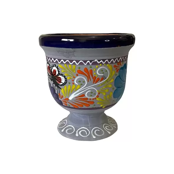 Talavera 10" Bella Especial Urn Planter Blue