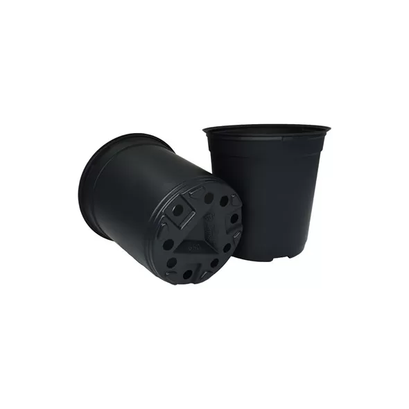 TO Plastics RP-650 Trade Gallon Round Pot, Black, 300 Per Case, 28 Cases Per Pallet, 6.50in D x 6.50in H, 2.53 Quart