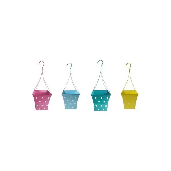 VCS 10" Hanging Polka Dot Planter