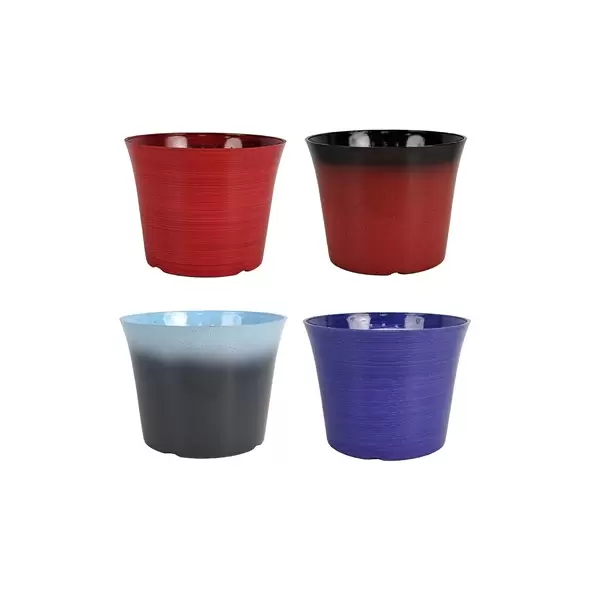 VCS 8" Ombre & Stripe Blue Red Planter