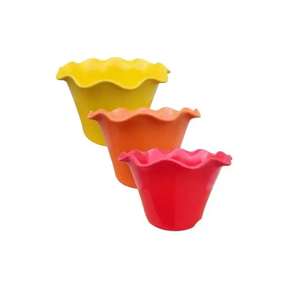 VCS 9" Red, Orange, Yellow Petal Planter