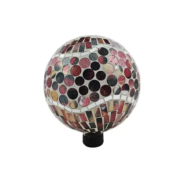 VCS 10" Copper Penny Wave Glass Globe w/ Hanging Chain