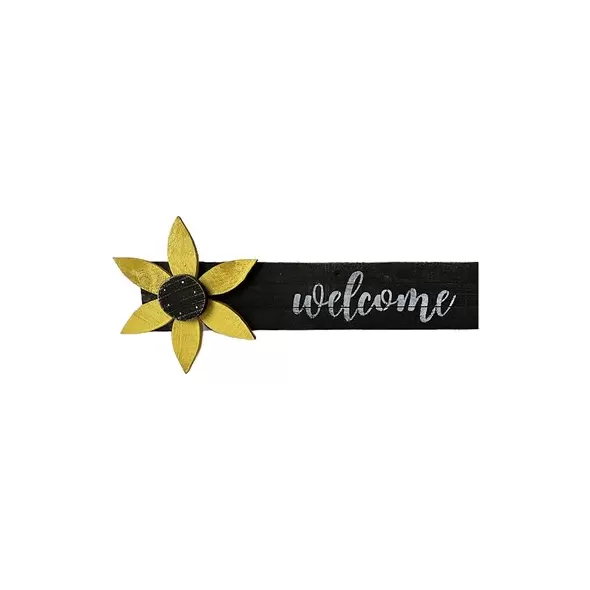 VCS 42" Welcome Sign w/ Flower