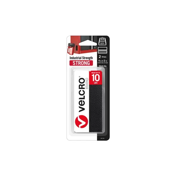 Velcro Brand 4"x2" Industrial Strength Strips Black