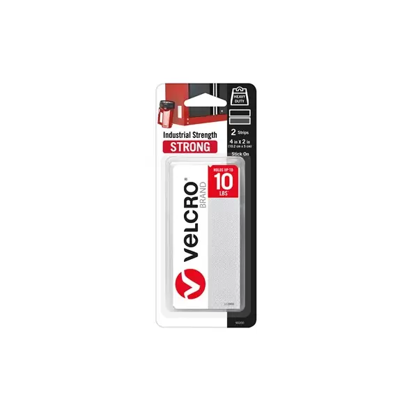 Velcro Brand 4"x2" Industrial Strength Strips White