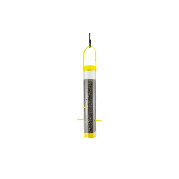 Woodlink Yellow Plastic Finch Tube Feeder