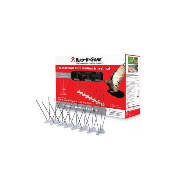 Bird B Gone 20' L 5" W Stainless Steel Bird Spikes