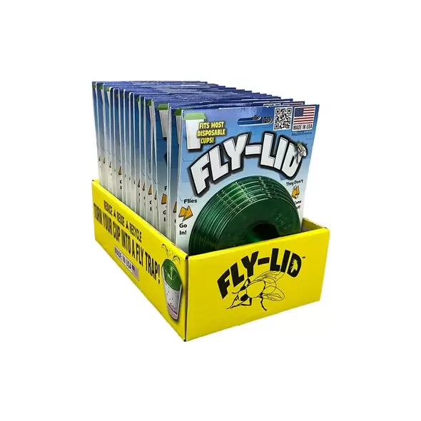 Billy Bob 18pc 2pk Fly Lid Fly Trap Counter Display