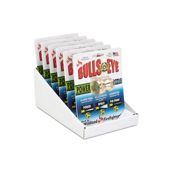 Bullseye 24pc Brass Power Nozzle Counter Display