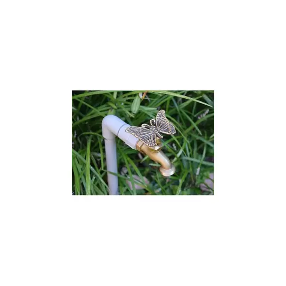 Festive Butterfly Brass Faucet Handle