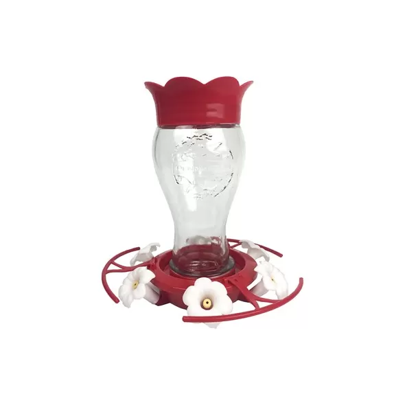 Penn 28oz Glass Flip Perch Hummingbird Feeder