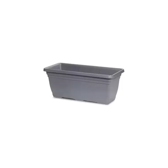 Crescent 31.5"x14"x13" Rectangle Dylan Planter Charcoal