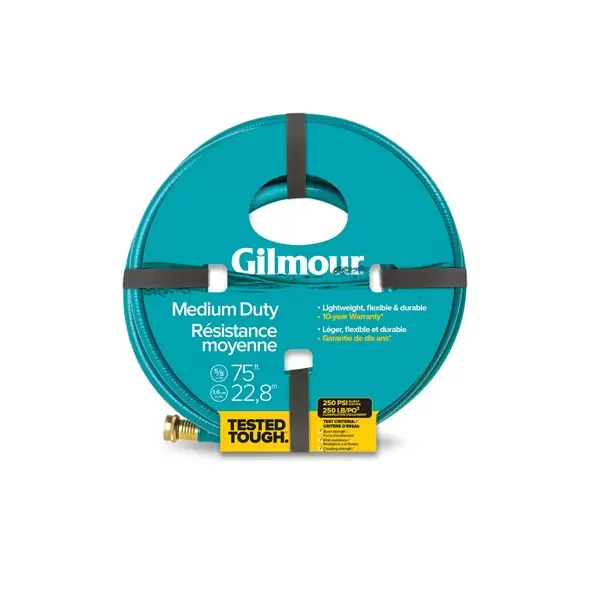 Gilmour Medium Duty Hose 5/8" x 75' 250PSI