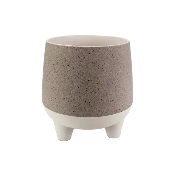 HC 10" Orion Pot Greige Granite/Birch