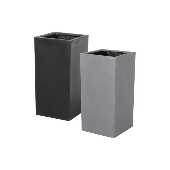 MCarr 12pc Square Fiberstone Planter Pallet Mixed Colors