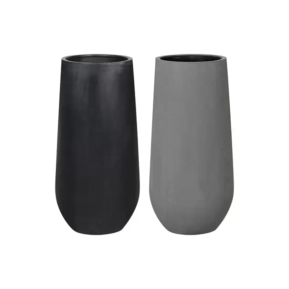 MCarr 8pc Tall Round Fiberstone Planter Pallet Mixed
