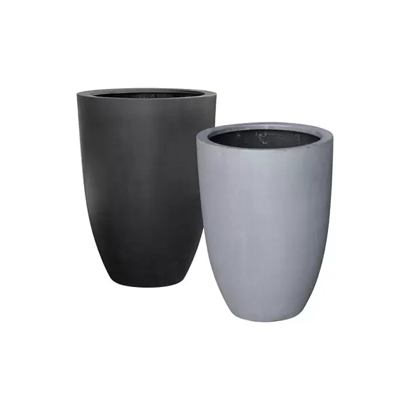MCarr 8pc Tall Round Fiberstone Planter Pallet Mixed
