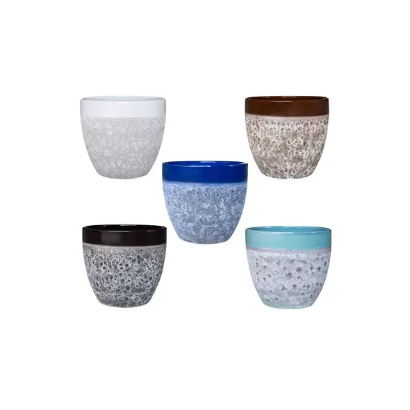 MCarr 81pc Glaze On Volcanic Planter Pallet Mixed Colors