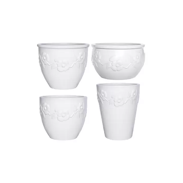MCarr 26pc Dogwood Planter Pallet Glossy White