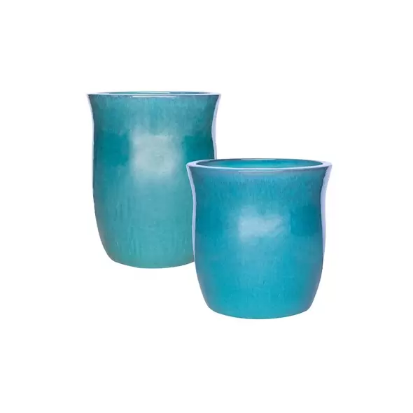 MCarr 30pc Tall Hourglass Planter Pallet Ultra Marine