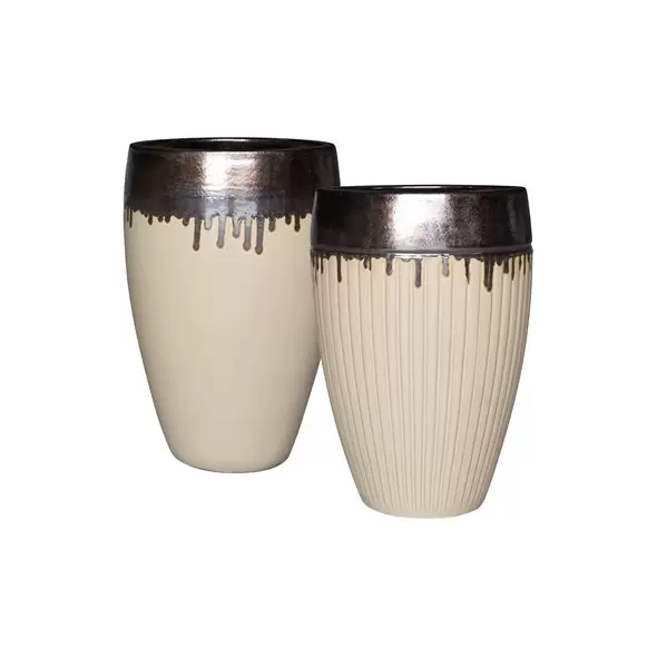 MCarr 15pc Ribbed Planter Pallet Gold Yellow Cream