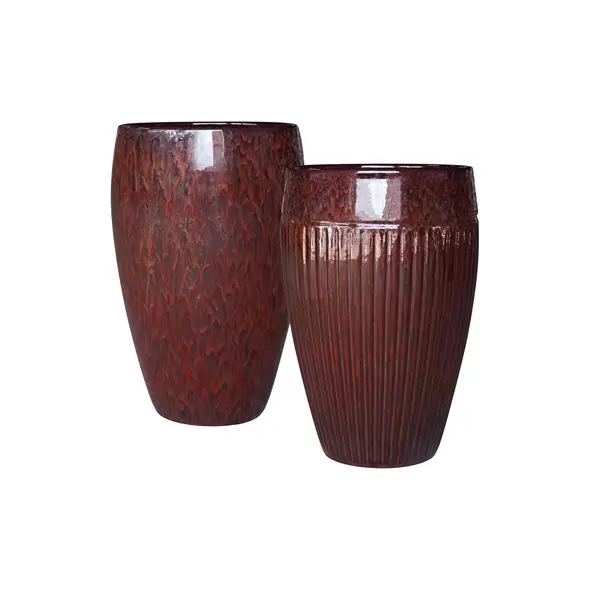 MCarr 15pc Ribbed Planter Pallet Redwine