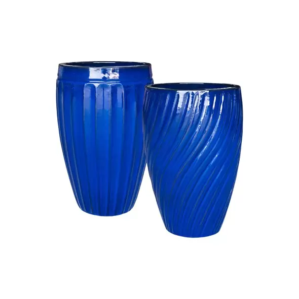 MCarr 15pc Tall Swirl Planter Pallet Admiral Blue