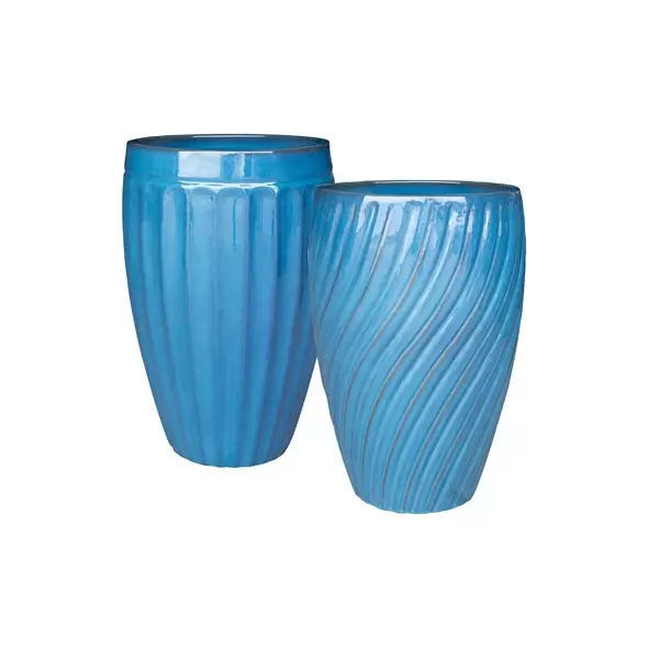 MCarr 15pc Tall Swirl Planter Pallet Ultra Marine