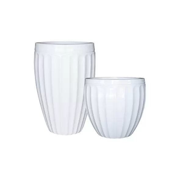 MCarr 35pc Ribbed Planter Pallet White