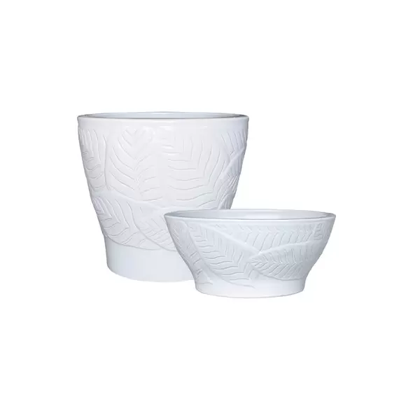 MCarr 32pc Large Leaf Planter Pallet White