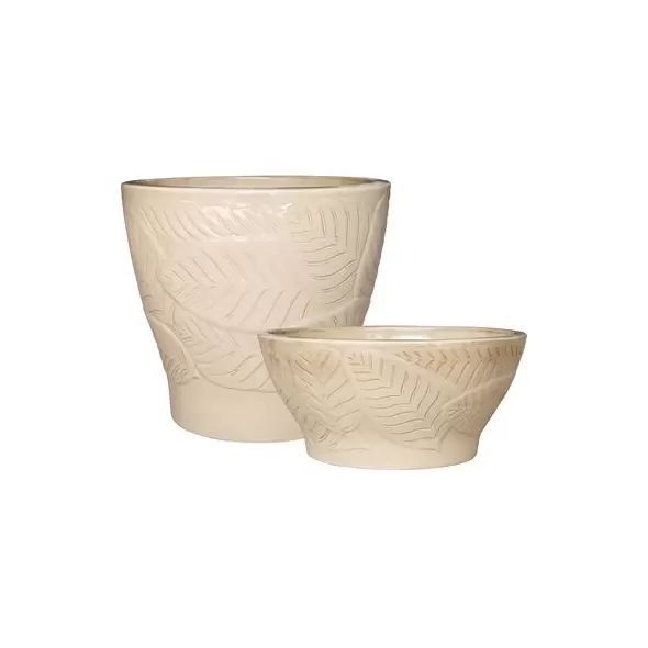 MCarr 32pc Large Leaf Planter Pallet Yellow Cream