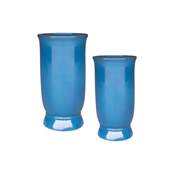 MCarr 8pc Tall Round Planter Pallet Ultra Marine