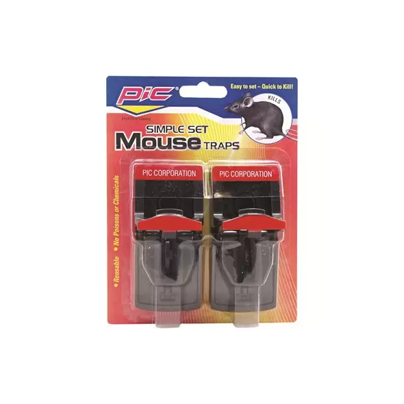 PIC Easy Set Plastic Mouse Trap