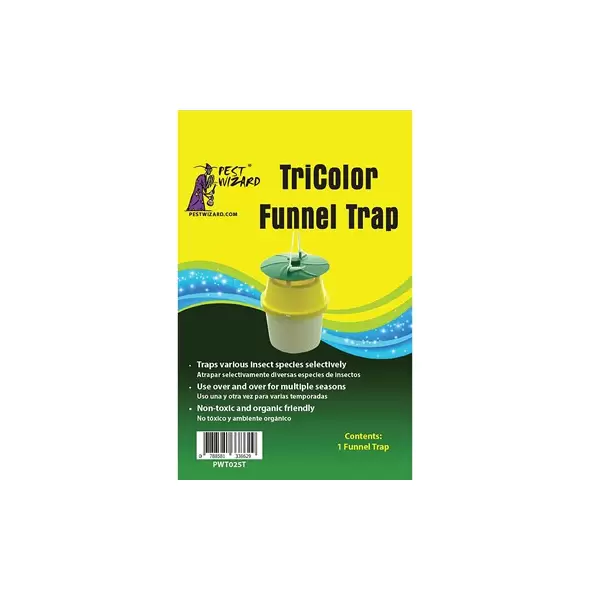 Pest Wizard Tri-Color Funnel Trap