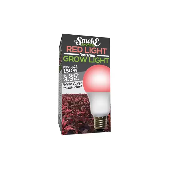 Miracle LED SmokePhonics Red Spectrum A19 LED Grow Light Bulb