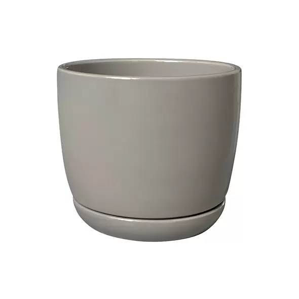 Southern Patio 8" Ceramic Ana Pot Grey