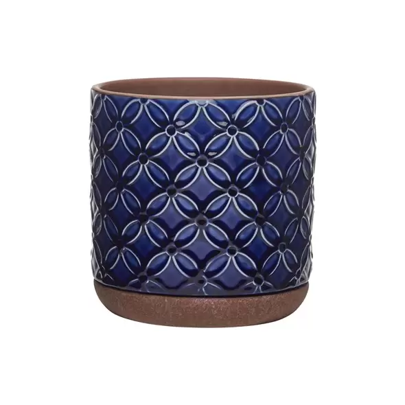 Southern Patio 6" Pot Ceramic Griffy Blue