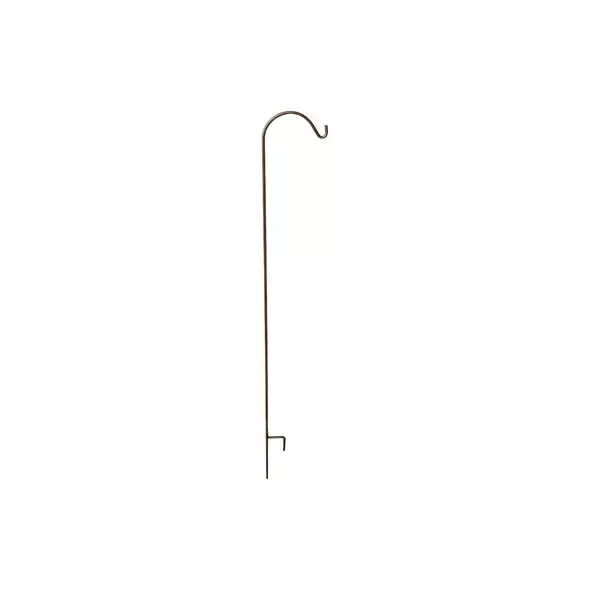 AGW 90" Tall Single Shepherd Hook Bronze