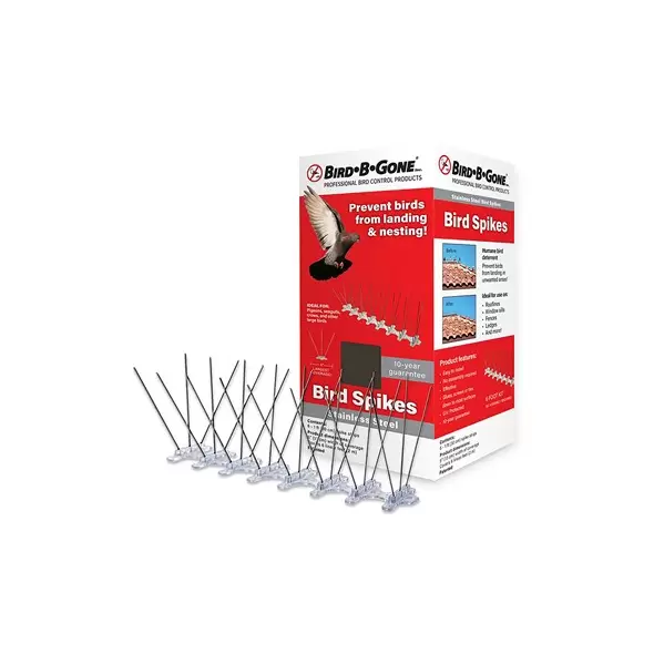 Bird B Gone 5" Stainless Steel Bird Spikes 6PK 1' Sections 764176050619