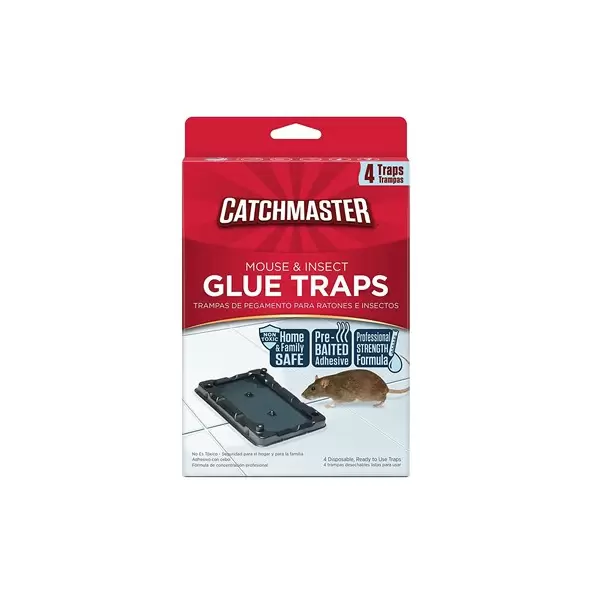 Catchmaster 4pk Mouse & Insect Glue Trap