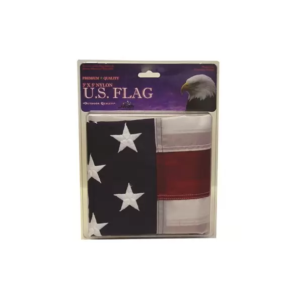 Heath 3'x5' Nylon Embroidered Flag with Sewn Stripes