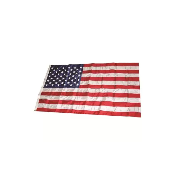 Heath 5'x8' Nylon Flag Sewn Stripes & Embroidered