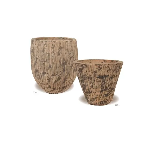 MCarr 30PC Wood Pattern Planter Plt Indigo Brown