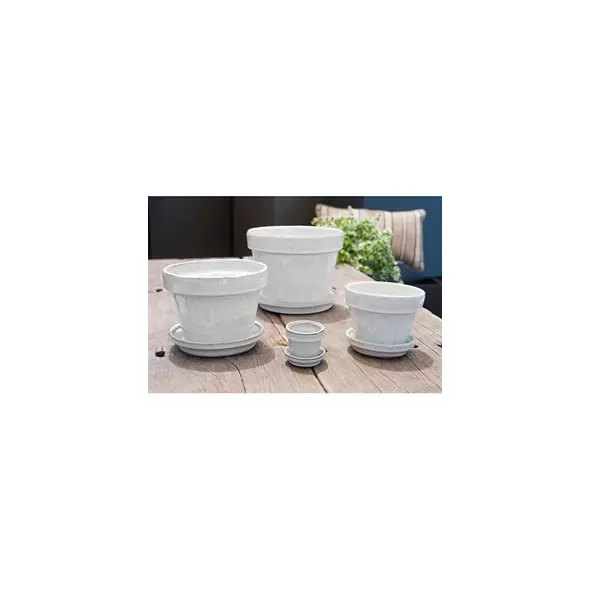 Verandah 6.5x5.5 White Standard with Saucer