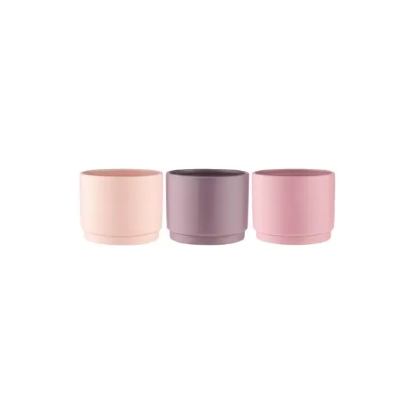 SSI 7.2"x5.6" Stepped Planter Canyon Rose